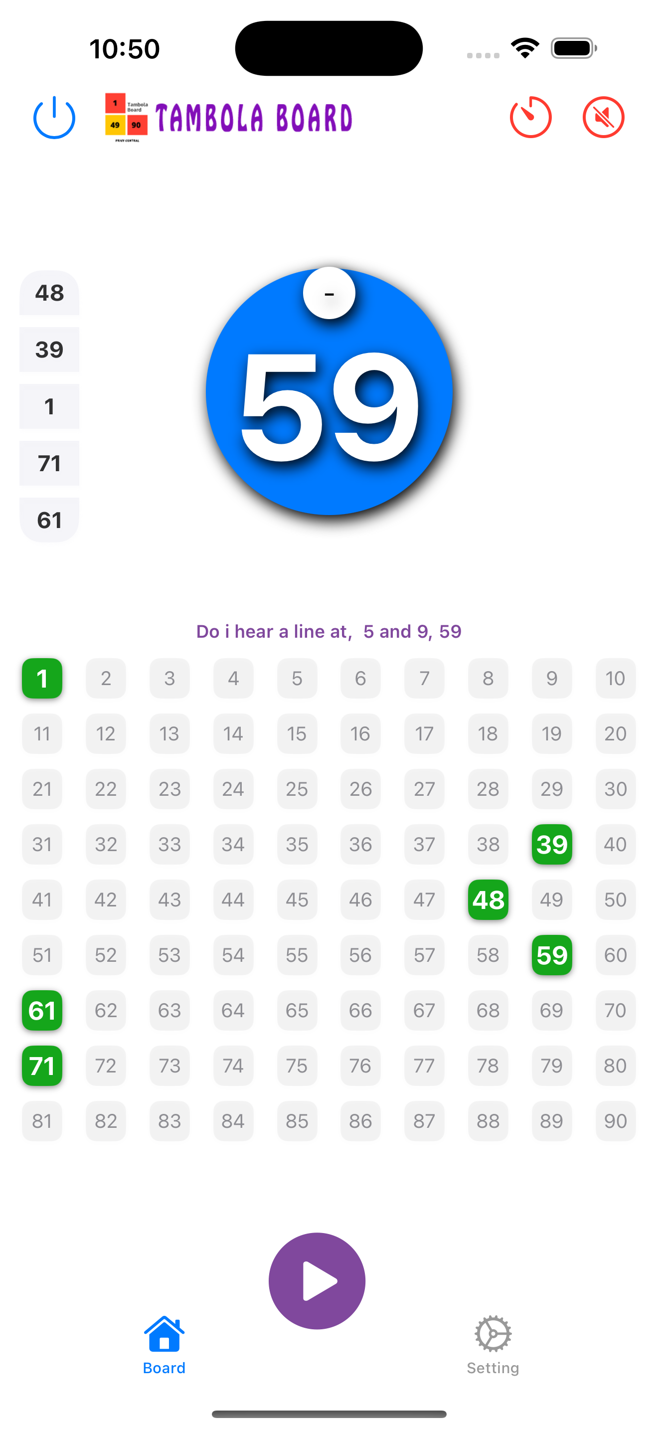Tambola Board screenshot 1